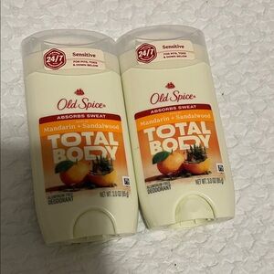 NWT Old Spice Whole Body Deodorants Mandarin and Sandalwood